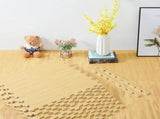 Natural Wood Interlocking Heavy Duty EVA Foam Gym Flooring Mats - 60x60cm - 24 Tiles V178-59371