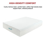 Palermo Double Mattress 30cm Memory Foam Green Tea Infused CertiPUR Approved V63-826501