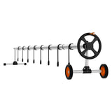 Pool Cover Reel, Aluminum Solar Cover Reel 18 ft, Inground Swimming Pool Cover Reel Set with Rubber V952-YCGJPDXYC18FG1KZ9V0