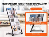 Brochure Display Rack, 6-Tier Magazine Literature Display Stand, Floor Standing Magazine Rack V952-WJZS20LDSJSD639P7V0