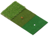 Golf Practice Driving Mat with Realistic Green Turf for Outdoor Training and Swing Improvement, V1370-AZ4-23073
