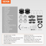 Air Bag Suspension Kit, Air Springs Suspension Bag Kit Compatible with 2019-2023 Chevrolet Silverado V952-AQQNXJTJ5000BEBQ7V0