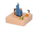 Beech Music Box Building Architectural Style Innovative Musical Box for Gift Home Office V1294-YM0901-3115210105711
