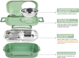 Stainless Steel Bento Lunch Box for Kids and Adults V1259-DP01-A-3363