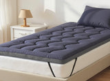 Giselle Bedding 5cm Pillowtop Topper Bamboo Polyester Blend Fibre Pad for Back Pain Relief Washable TOPPER-WA-CHAR-S