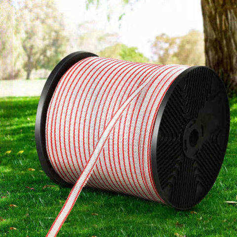 Giantz Electric Fence Poly Tape 400M Insulator FIK-TAPE-LOCK-400M
