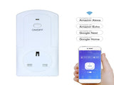 Wireless APP Remote Control Power Outlet Smart Thermostat Humidistat Timing Plug Socket Compatible V1294-YM0901-H22839UK