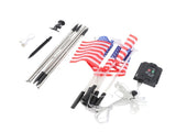 Solar US Flag Lights Red White Blue 8 Modes Independence Day Decor V1294-YM0901-3115250025211