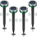 4 Pieces Solar Repeller, Ultrasonic Pest Repeller Control with IP65 Waterproof, Garden V1237-ZY-528-028