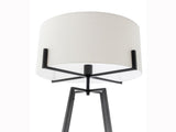 Modern Dimmable Floor Lamp Table Desk Lamp w/ Linen Shade Scandi - Matte Black V563-75181_75182