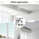 Wall Mop with 80" Long Handle, 2-in-1 Triangle and Rectangle Cleaning Head with Squeegee, V1369-AZ3-W-08830