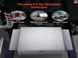 Truck Bed Tool Box, Heavy Duty Aluminum Tool Box with Diamond Plate, Storage Toolbox Chest Organizer V952-CZGJX22INCHYB90W5001V0