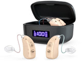 Rechargeable Behind-the-Ear Hearing Aids with Charging Case Lightweight & Invisible Sound V1107-CS-HCFS802