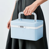 Medicine Lock Box, Lockable Medication Box with Portable Storage Case,Locked box,Locking V1192-AZ-W-13754