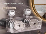 No Drill Bathroom Suction Storage Box, New Suction Cup Shelf, Multi Functional Wall-Mounted V1366-AZ2-W-10953