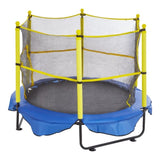 5FT Trampoline for Kids, 60" Indoor Outdoor Trampoline with Safety Enclosure Net, Basketball Hoop V952-DWYXBC5YCDWYPRW3SV0