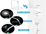 Non-Slips, Acrylic Book Ends for Shelves Clear Decoratives Non-Skid Heavy Duty V1189-LWWAL-20260401-06235