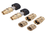 8Pcs High Pressure Washer Adapter Coupler Set Brass Quick Disconnect Connector Kit V1294-YM0901-3111210156311