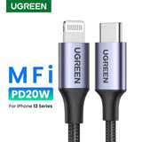 UGREEN 60761 USB-C to iPhone 8-pin Fast-Charging Cable 2M V28-ACBUGN60761