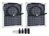 2 Pcs Solar Panels Kit 15W Portable Monocrystalline Solar Panel Charger for Outdoor Boat Caravan RV V1294-YM0523-3114210135711