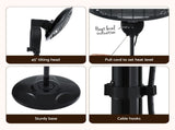 Devanti Electric Patio Heater 2000W EPH-2000-BK