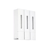 Wall Mounted Shampoo Conditioner Dispenser 1200ml 3 Chamber Shower Soap Dispenser for Bathroorm V1294-YM0901-3112250043511