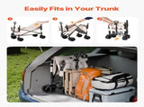 Collapsible Folding, 550lb Load & 220L, 2 in 1 Foldable Cart Converts to Bench, Utility V952-ZDHYBXSSTCHSZ4NS1V0
