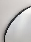 Black Metal Arch Mirror - Small 80cm x 100cm V292-M-METAR-S-BLACK