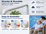 E-HOME Over Toilet Support Frame Safety Grab Aid Rail for Elderly Disabled AU V201-REST0001GY8AU