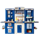 Kitchen Playset Kids Pretend Cooking Play Toy 74 Piece Accessories Blue V952-ZTCFWJTZLSSH37J5TV0