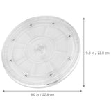 Kitchen Rotating Tray Turntable Acrylic Transparent 2Pcs V1192-AZ-W-30241