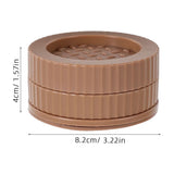 4-Pack Brown Raiser Lifters Booster Pads 8.20 x 8.20 x 4.00 CM Furniture Feet Protectors V1370-AZ4-21821