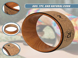 Yoga Pilates Wheel Cork Circle Prop Back Chest Hips Abdomen Stretch Roller V63-825961