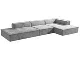 Sarantino Vani 3 Seater Modular Sofa Set - Light Grey SOFA-MLM-315-LGY