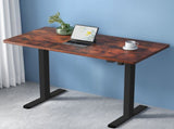 Artiss Standing Desk Motorised Rustic Brown 140CM HASD-114G-BKDF-RBDB-140