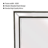 Black Beaded Framed Mirror - X Large 190cm x 100cm V292-MIRR-BDD002