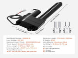 12V Linear Actuator, 200mm Stroke Ultra Heavy-Duty 9000N Linear Motion Actuator, IP65-Rated 5mm/s V952-CZXXXZXQ9000NBK9C001V9