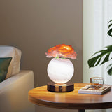 Pink Dreamy Rose Planet Lamp Night Light - Elegant 21cm USB-Charged 3-Color Touch Dimming Decor Gift V888-ELOSUNG21553