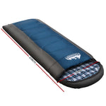 Weisshorn Sleeping Bag Single Thermal Camping Hiking Tent Blue -20&deg;C SB-ENV-S-80-NA