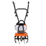 Tiller Cultivator Gas Powered, 43CC 2-Stroke Garden Cultivator, Tiller with 4 Steel Adjustable Front V952-RYGYJ43CCECC62UOPV0