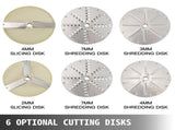 Vegetable Cutter Commercial Food Processor 6 Cutting Disks Vegetable Processor V952-QCJJKC-30050HZ001V3