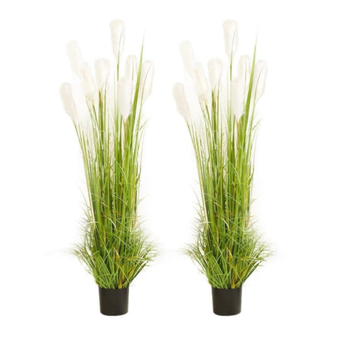 SOGA 2X 150cm Wheat Plume Grass Artificial Plant, Home Decor APLANTFH6003X2