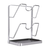 Countertop Pot Lid Holder Stainless Steel Cutting Board Organizer Pot Pan Lids Rack for Kitchen 2 V1294-YM0901-3118250191311