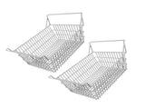 2pcs Freezer Baskets for Chest Freezer Household Wire Storage Basket Bins Organizer with High Low V1294-YM0710-3113230313011