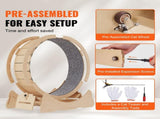 Wooden Cat Exercise Wheel, 1320mm Large Cat Treadmill Wheel for Indoor Cats, Cat Running Wheel with V952-MZMPBJYMSMDBJ1EXWV0