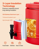 VEVOR Insulated Beverage Dispenser for Hot and Cold Drinks 2.2 Gal/8L Cooler Jug V952-YLHLQQYXKHS2T3EE9001V0