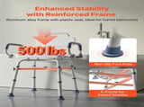 Swivel Shower Chair with Arms Back, 227 kg Load Heavy Duty Bench Seat for Inside Shower Stall V952-GDSYGZYTLSLKHO50K001V0