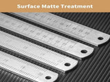 50cm Straight Ruler Car Mount Defense Ruler Stainless Steel Thickened Measurement Tool Straight V1192-AZ-W-23337