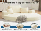 Multifunctional Round convertible Sofa Bed - Orange V1316-W2353P426561