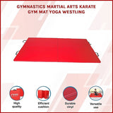 Folding Red Exercise Mat Gymnastics, Martial Arts, Yoga, Karate & Judo Training V63-766455